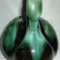 CANADA POTTERY BLUE MOUNTAIN POTTERY GREEN GLAZE DRIP GLAZED CERAMIC SWAN BOWL