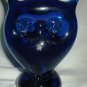 MURANO COBALT GLASS OWL FIGURINE PAPERWEIGHT