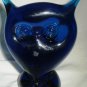 MURANO COBALT GLASS OWL FIGURINE PAPERWEIGHT