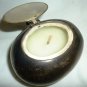 UNIQUE SILVERPLATED LIDDED CANDLEHOLDER WITH CANDLE INDIA