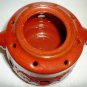 RED FRIESLAND MELITTA GERMANY CERACRON FONDUE BUTTER WARMER 4PCS SET/2 GERMANY