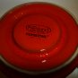 RED FRIESLAND MELITTA GERMANY CERACRON FONDUE BUTTER WARMER 4PCS SET/2 GERMANY
