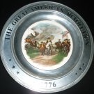 GREAT AMERICAN REVOLUTION CANTON PVK PEWTER PLATE SURRENDER CORNWALLIS TRUMBULL