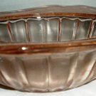 VINTAGE PINK INDIANA GLASS RECOLLECTION SQUARE SOUP CEREAL BOWL DOGWOOD