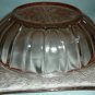 VINTAGE PINK INDIANA GLASS RECOLLECTION SQUARE SOUP CEREAL BOWL DOGWOOD