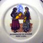 VINTAGE PORCELAIN MINIATURE PLATE BRAZ & BRAZ LISBOA RECORDACAO ALGARVE PORTUGAL