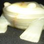 CHARMING ONYX MARBLE FROG FIGURINE PAPERWEIGHT PAKISTAN