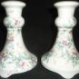 GORGEOUS FINE PORCELAIN PIP BAINBRIDGE CAITHNESS PORCELAIN CANDLEHOLDERS SET 2