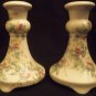 GORGEOUS FINE PORCELAIN PIP BAINBRIDGE CAITHNESS PORCELAIN CANDLEHOLDERS SET 2