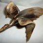 BEAUTIFUL HAND CARVING HORN BONE STORK BIRD SCULPTURE FIGURINE KOREA