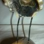 BEAUTIFUL HAND CARVING HORN BONE STORK BIRD SCULPTURE FIGURINE KOREA