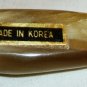 BEAUTIFUL HAND CARVING HORN BONE SMALL LIGHT COLOR FISH CIGARETTE HOLDER KOREA