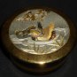 ART OF CHOKIN 24K GOLD ENGRAVED BIRDS ON A LAKE LIDDED TRINKET BOX
