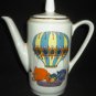 VINTAGE KAHLA GERMANY PORCELAIN COFFEE TEA POT CHILD'S CHINA CARTOON ANIMALS