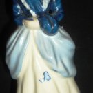 BEAUTIFUL VINTAGE OCCUPIED JAPAN VICTORIAN WOMAN LADY FIGURINE WHITE & BLUE
