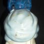 BEAUTIFUL VINTAGE OCCUPIED JAPAN VICTORIAN WOMAN LADY FIGURINE WHITE & BLUE