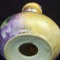 ANTIQUE PORCELAIN HANDPAINTED VIOLETS DAISIES SIGNED SALT & PEPPER AUSTRIA