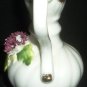 CHARMING VINTAGE BONE CHINA MINIATURE AMPHORA PITCHER SCULPTURED CARNATION