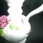 CHARMING VINTAGE BONE CHINA MINIATURE AMPHORA PITCHER SCULPTURED CARNATION