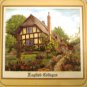 PIMPERNEL CORK LINED COASTERS SET OF 4  'ENGLISH COTTAGES' ENGLAND