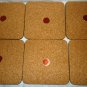 PIMPERNEL CORK LINED COASTERS SET OF 6  HISTORIC WILLIAMSBURG ENGLAND NMB