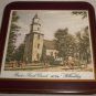 PIMPERNEL CORK LINED COASTERS SET OF 6  HISTORIC WILLIAMSBURG ENGLAND NMB