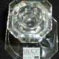 BEAUTIFUL CRYSTAL CLEAR GLASS MIKASA CANDLEHOLDER SET OF 2 SLOVANIA BOHEMIAN