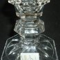 BEAUTIFUL CRYSTAL CLEAR GLASS MIKASA CANDLEHOLDER SET OF 2 SLOVANIA BOHEMIAN