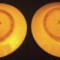 ANTIQUE SHOZAN STUDIO HAND PAINTED KUTANI PORCELAIN RARE ASHTRAY SET OF 2 24K