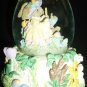 EASTER EGG WATER GLOBE MUSIC BOX HAPPY BUNNIES