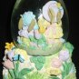 EASTER EGG WATER GLOBE MUSIC BOX HAPPY BUNNIES