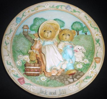 CHERISHED TEDDIES NURSERY RHYMES JACK & JILL DECORATIVE 3D PLATE OUR FRIENDSHIP