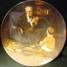 KNOWLES FINE CHINA PLATE 'THE TYCOON' NORMAN ROCKWELL 1982 NMB