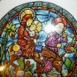 ASSIETTE HENRI D'ARCEAUL LIMOGES BIBLE PLATE NOEL VITRAIL 'LA FUITE EN EGYPTE'