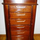 STUNNING MULTI DOORS & DRAWERS WOODEN JEWELRY VANITY BOX GREAT GIFT MUST SEE