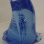 UNITED STATES COMMEMORATIVE FINE ARTS GALLERY BLUE GLASS FIGURINE PENGUIN BIRD