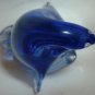 UNITED STATES COMMEMORATIVE FINE ARTS GALLERY BLUE GLASS FIGURINE PENGUIN BIRD