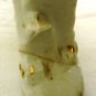 VINTAGE JAPAN WHITE GLAZED PORCELAIN FIGURINE DOG REPAIRED