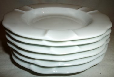 VINTAGE WHITE PORCELAIN ASHTRAY LIMOGES FRANCE