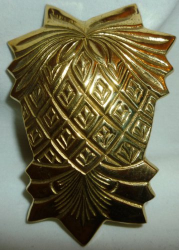 VINTAGE SOLID BRASS PINEAPPLE NAPKIN RING SET OF 4