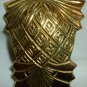 VINTAGE SOLID BRASS PINEAPPLE NAPKIN RING SET OF 4