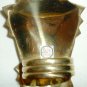VINTAGE SOLID BRASS PINEAPPLE NAPKIN RING SET OF 4