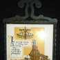 CERAMIC TILE ENCASED WROUGHT IRON FRAME JAPAN WINNING LAUGHTER & LOVE OF FRIENDS