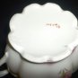 GORGEOUS ANTIQUE PORCELAIN BEADED ROSES PATTERN SIGNED XX LIDDED SUGAR BOWL