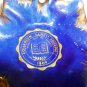 ANTIQUE COBALT CERAMIC LEAF DISH St Joseph College, Turnhout BELGIUM SET OF 2