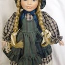CHARMING PORCELAIN COUNTRY GIRL DOLL EGG IN A BASKET CHARMING PORCELAIN COUNTRY GIRL DOLL EGG IN A BASKET