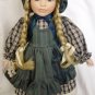 CHARMING PORCELAIN COUNTRY GIRL DOLL EGG IN A BASKET