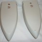 ANTIQUE HOTTA YU SHOTEN PORCELAIN HANDPAINTED WALL POCKET SET OF 2 JAPAN #2748