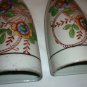 ANTIQUE HOTTA YU SHOTEN PORCELAIN HANDPAINTED WALL POCKET SET OF 2 JAPAN #2748