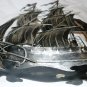 GORGEOUS METAL SCULPTURED SAILBOAT FIGURINE MARINE NAUTICAL DECOR
